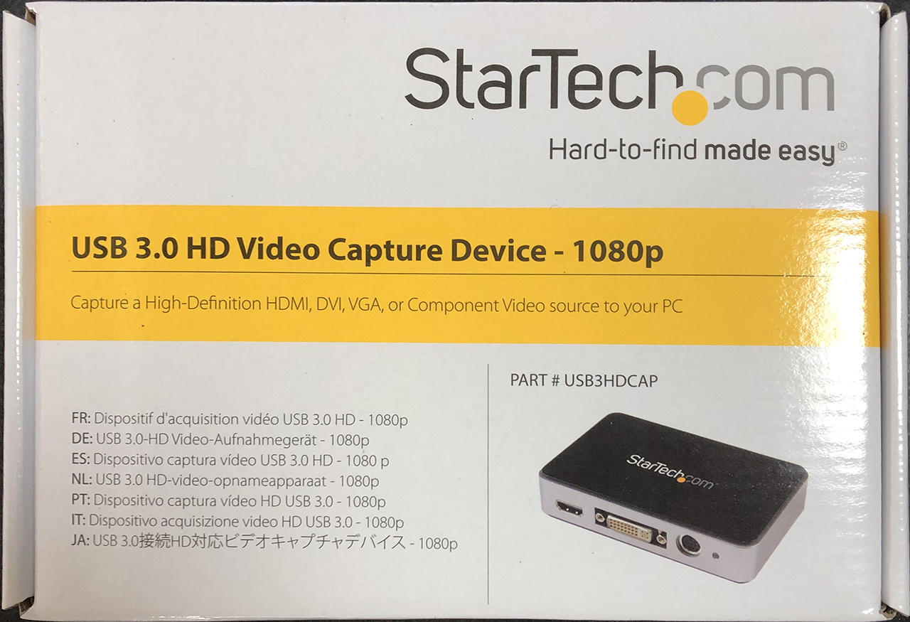 StarTech.com USB3HDCAP HDビデオ・キャプチャ – Remove Before Flight